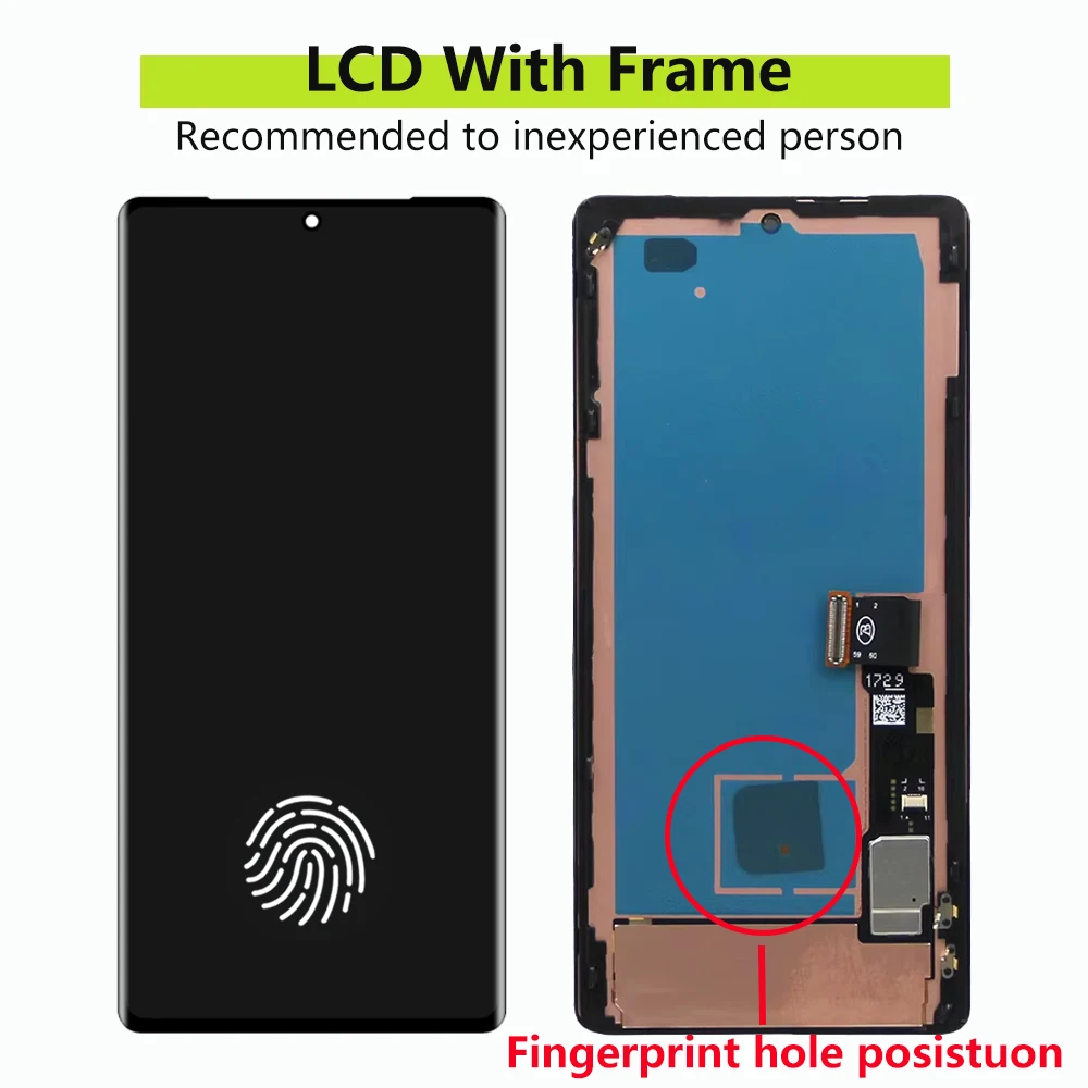 Pixel 7 Pro AMOLED LCD Display Screen For Google Pixel 7 Pro GP4BC GE2AE GFE4J Display with Touch Screen Digitizer Assembly