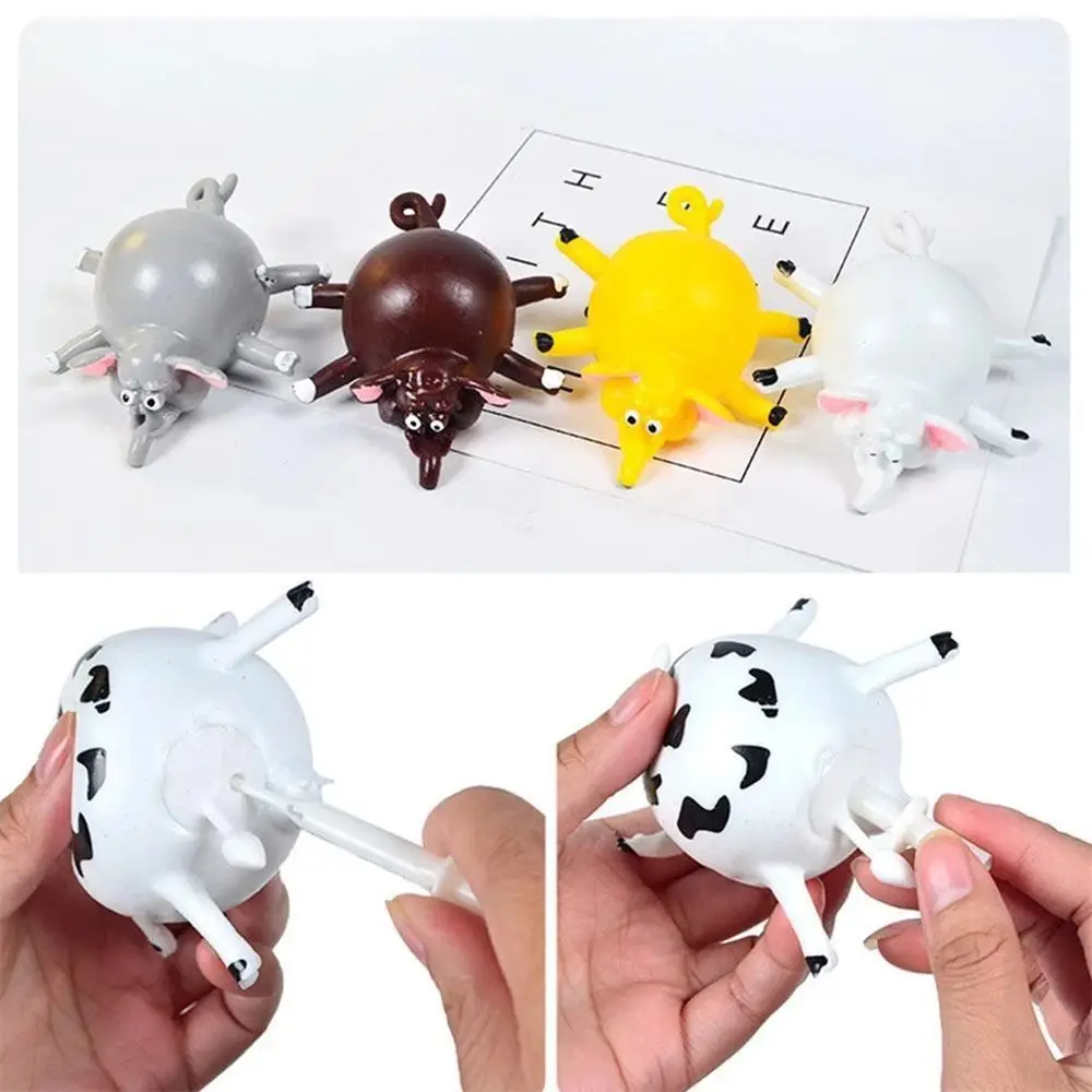 Creativo soplar divertido ansiedad alivio del estrés juguete Animal pelota para apretar juguetes inflables soplando globo de agua Animal