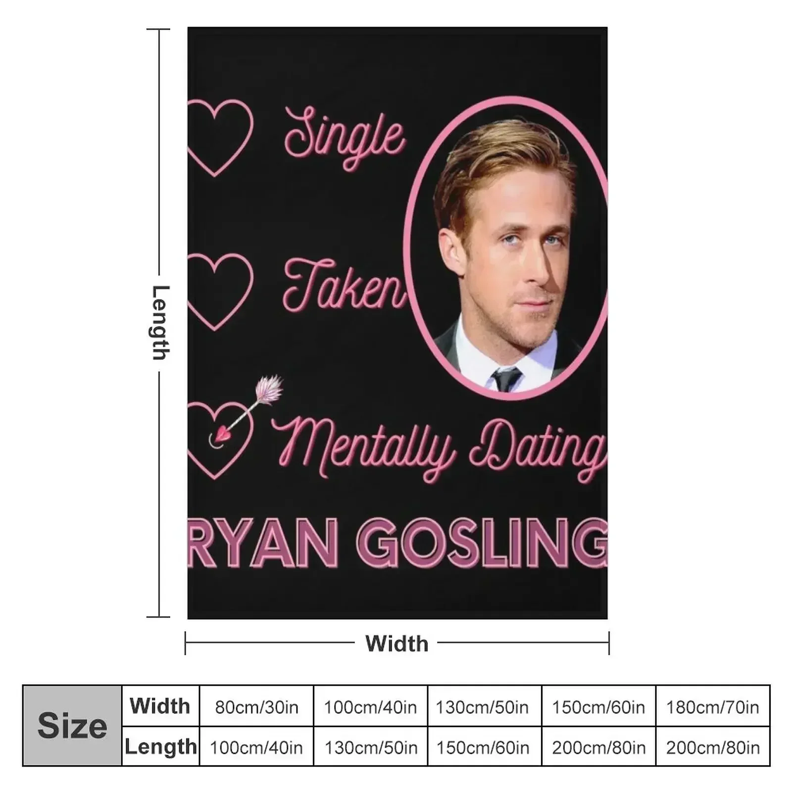 Mentally Dating Ryan Gosling Throw Blanket Shaggy Cute Blankets