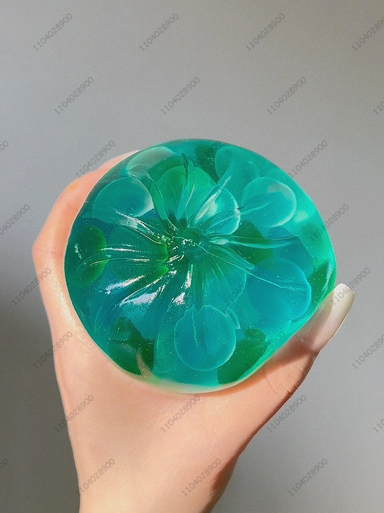 Grande boule anti-Stress en Jade à la menthe, boule anti-Stress molle et façonnable, boule d'aération pour chignon à la menthe, balle à presser, soulagement du Stress, jouet relaxant pour les mains, cadeau