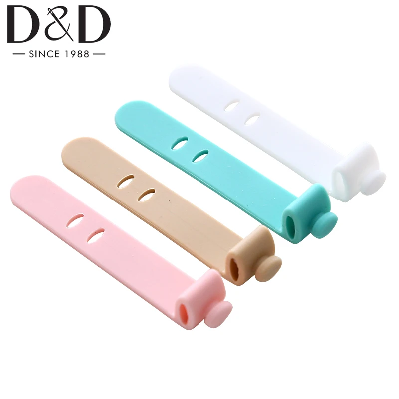 4Pcs/Set Cord Organizers Reusable Cable Straps Adjustable Earphone Wrap Winders For Headphone Data Cable Storage Fixed