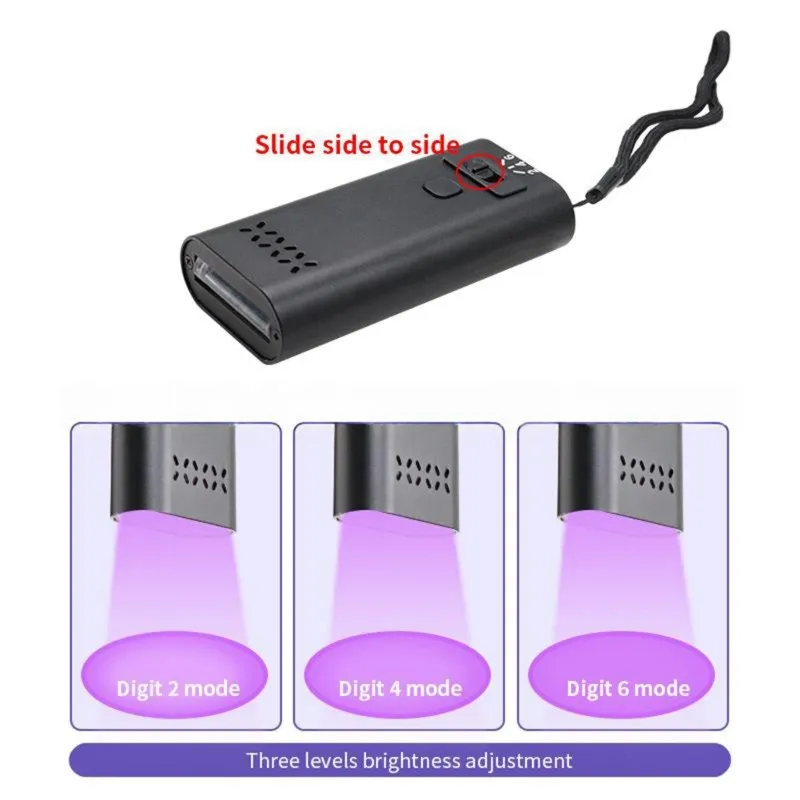 ABYN-Professional UV LED Eyelash Curing Lamp Purple Light For Rapid Lash Extension Glue Drying& Nail Gel Polish