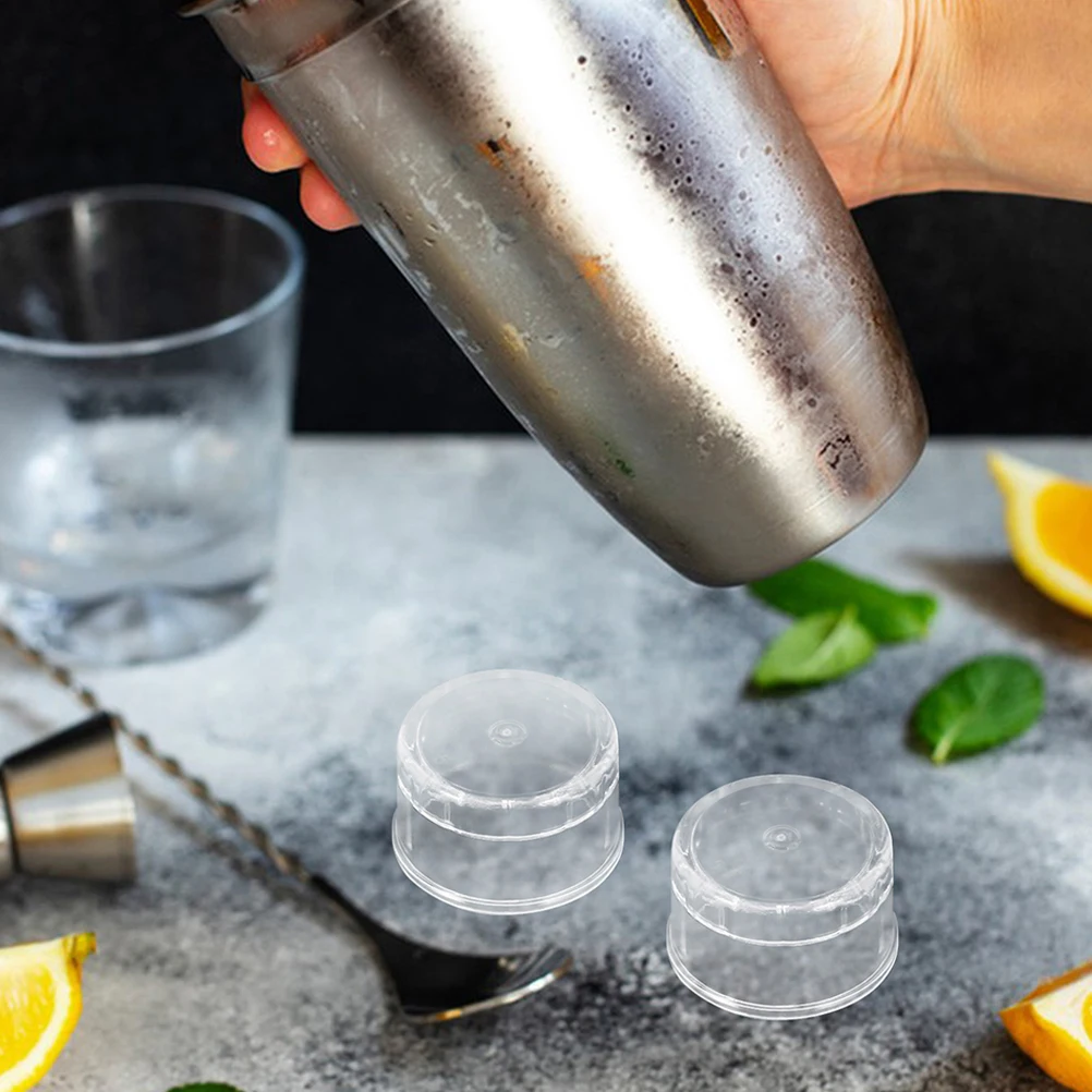 

8pcs Bubble Tea Lids Spill Proof Plastic Caps For Cocktail Jar Juice Cups Milk Tea Accessories Cover Capsules Leakproof