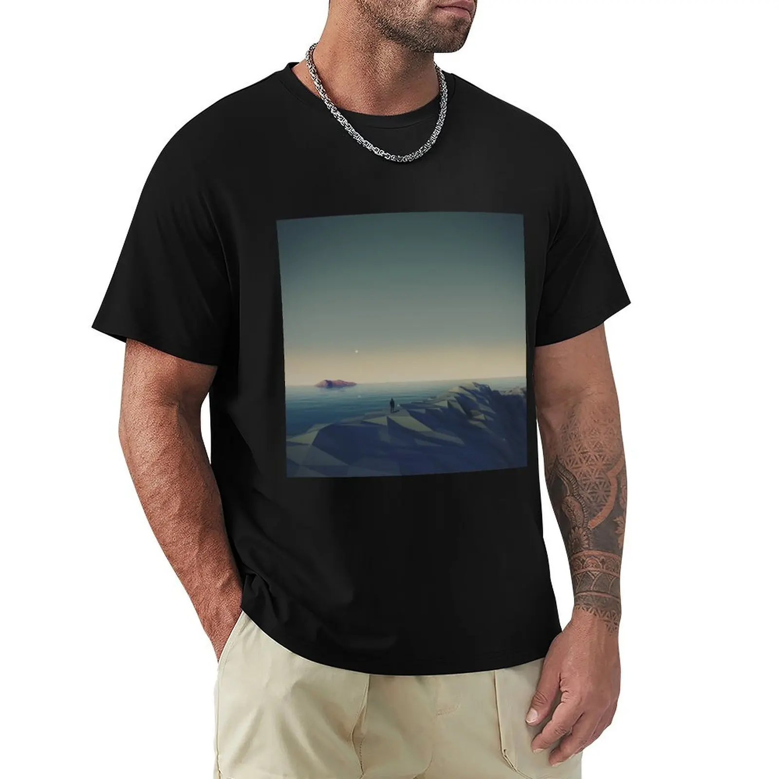 Trapped in low-poly T-Shirt t shirts for man slim fit T-Shirt