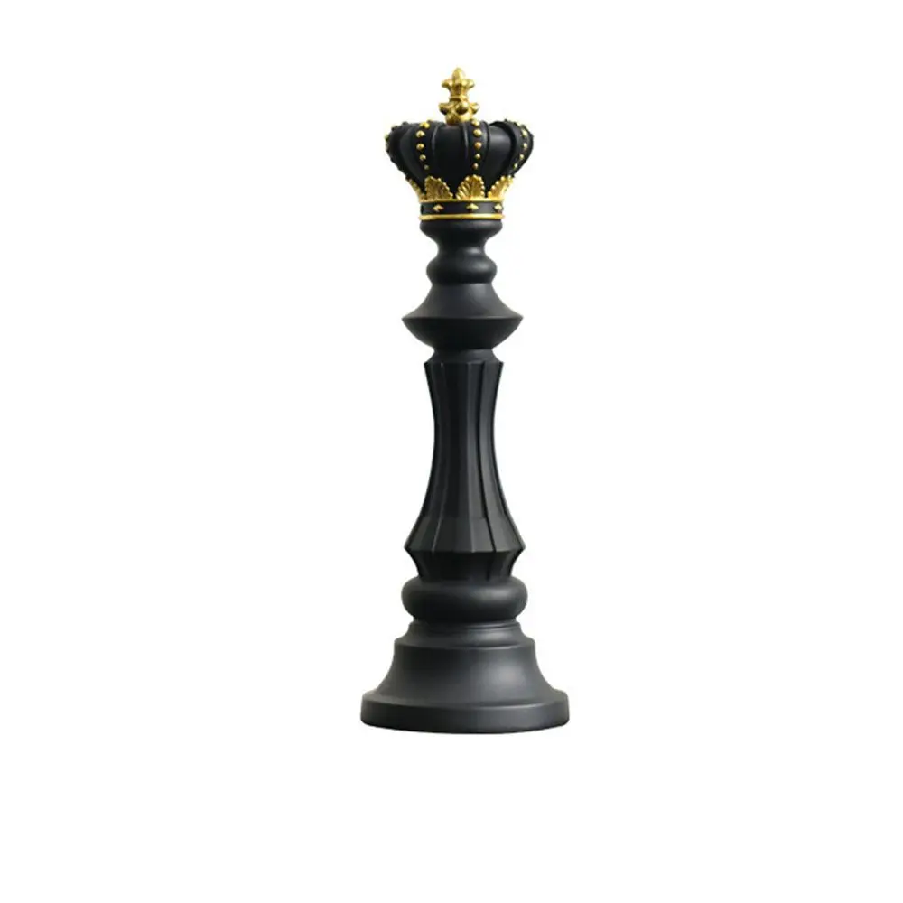 

Board King Knight Queen Chess Statue Cabinet Decoration Chess Figurine Chessmen Ornaments Home Desktop Decor Games Accessories