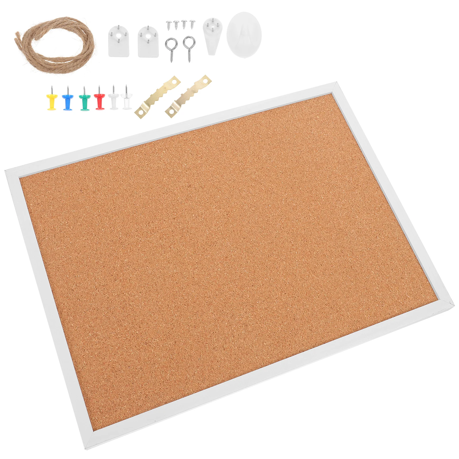 

1 Set Large Framed Cork Board Bulletin Notice Memo Message Wall Display Board For Office Home Thick Soft Display Panel With