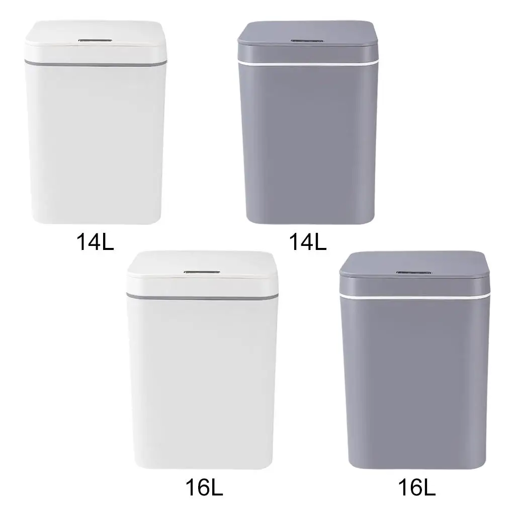 Can Plastic Motion Sensor Electric Waste Bin for Garbage Bathroom