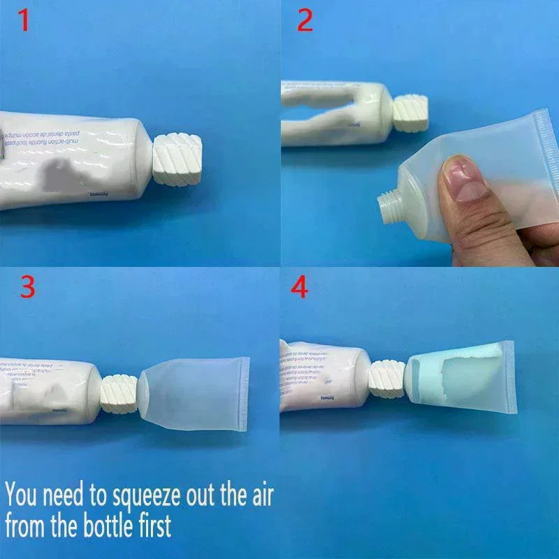 30ml Empty Soft Tubes Bottles Reusable Travel Toothpaste Facial Cosmetic Containers Toothpaste Dispenser For Travel Use 3/6Pcs