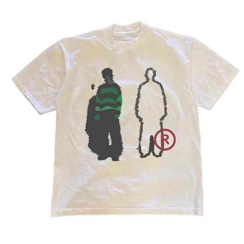 

Удобная летняя новая нишевая универсальная футболка с короткими рукавами в уличном стиле для мужчин и женщин, повседневный и модный топ оверсайз