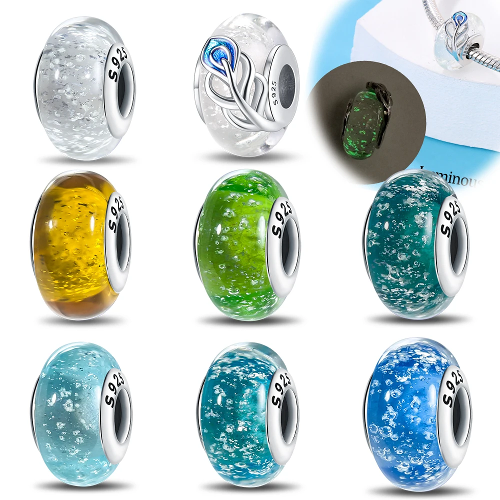 Charms Beads Dreamy Luminous Effect Fresh & Forest Style Plata Fit Original 925 Charms Bracelet Beads Jewelry Gifts for Women