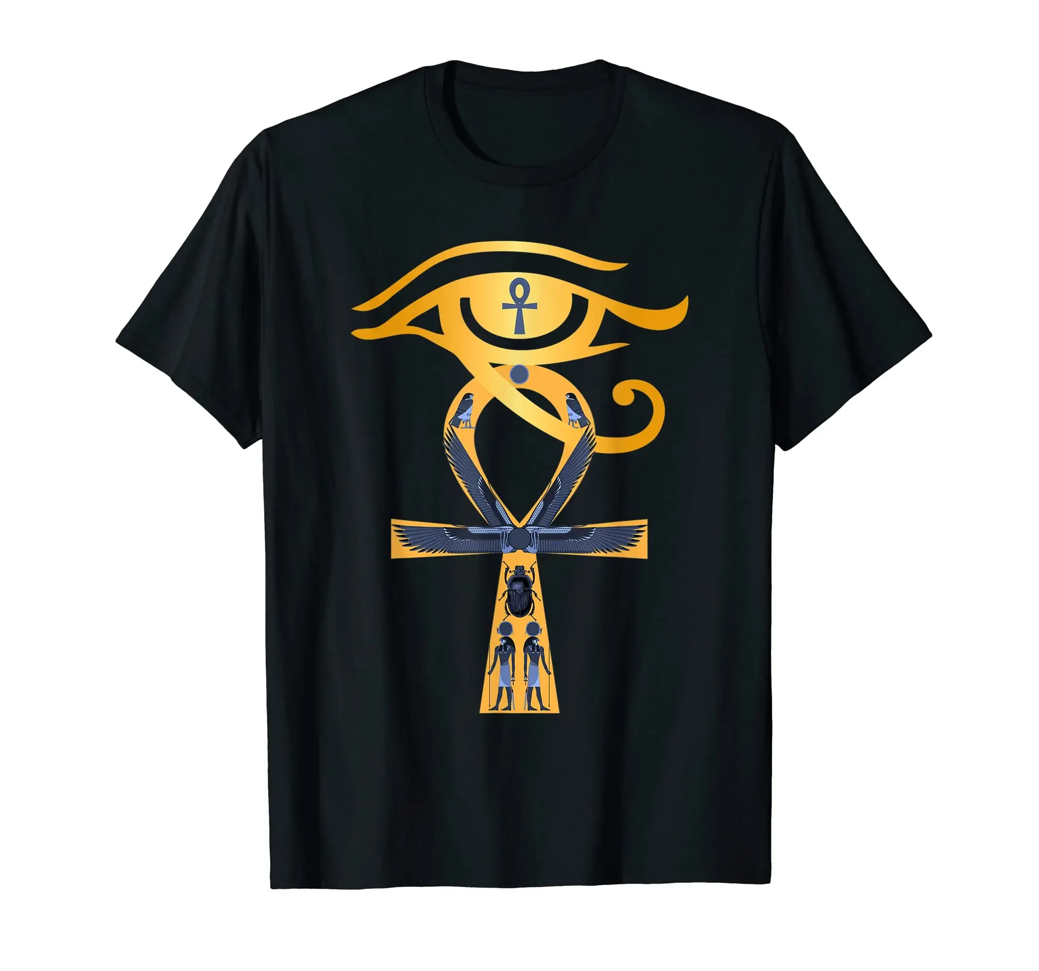 T-Shirt MEN UNISEX T Shirts 100%Cotton Ancient Egypt God Eye Of Horus Egyptian Symbol oversized men clothing  streetwear