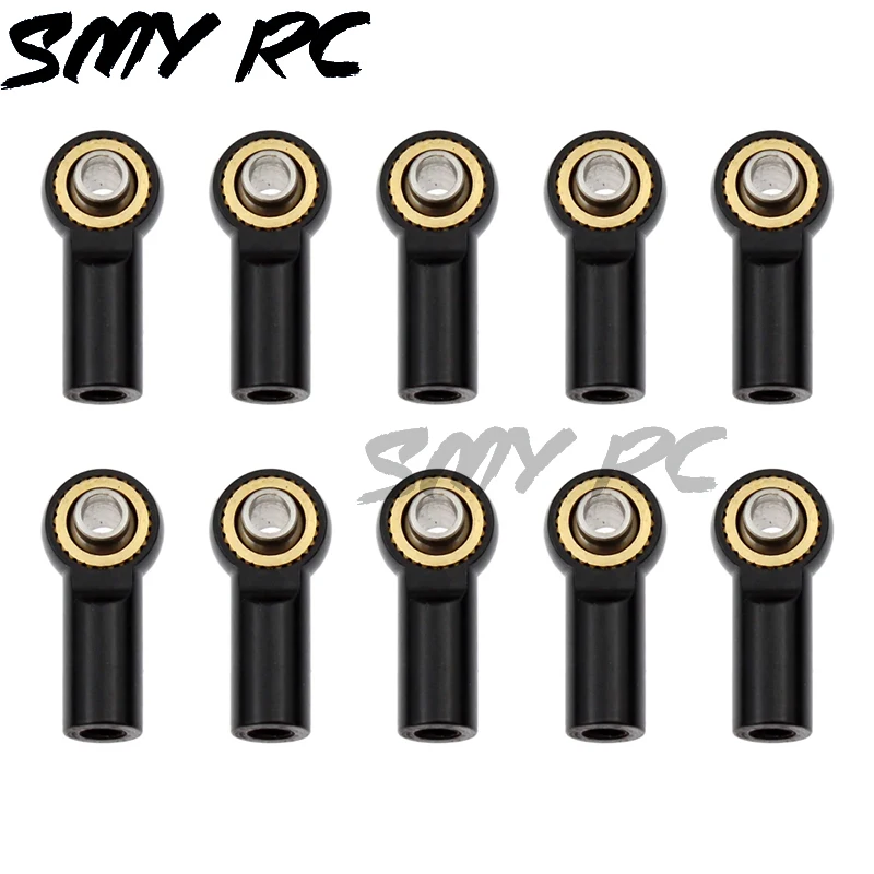 10Pcs Metal M3 Aluminum Link Tie Rod End Ball Joint for 1/10 RC Car Crawler AXIAL SCX10 D90 D110 Tamiya racing