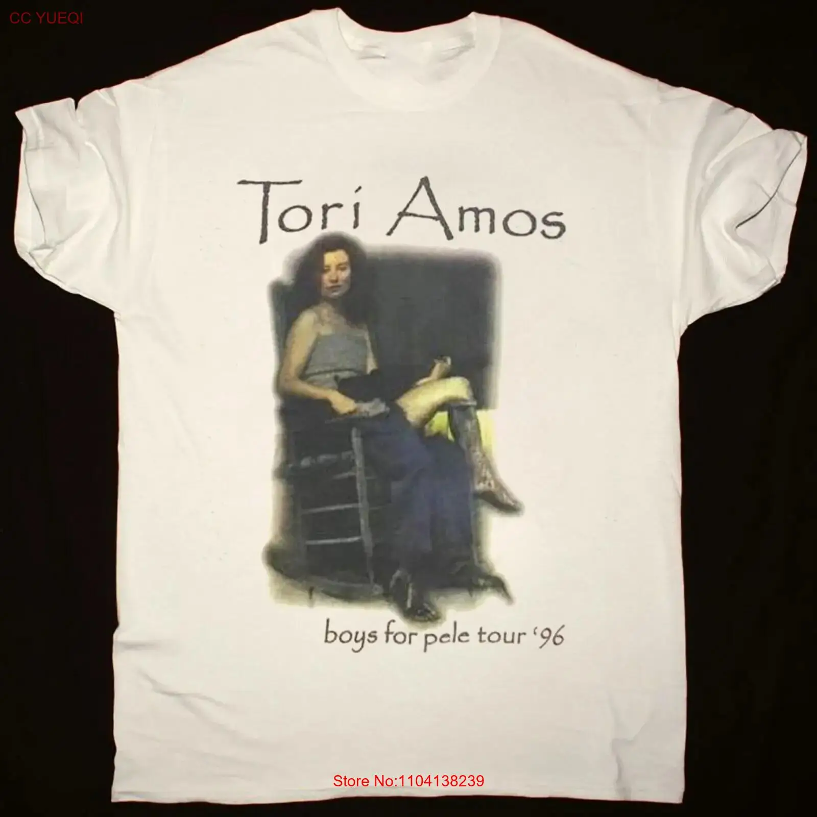 Hot Tori Amos Boys For Pele Concert Tour T-shirt 1996 Gift Family Shirt 1CM749