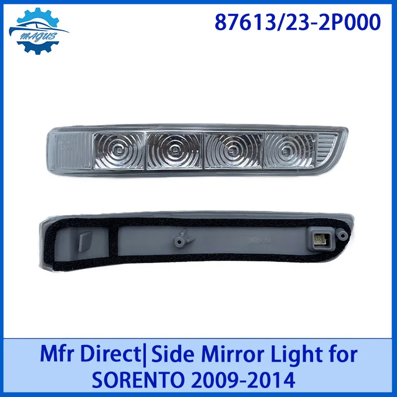 

【For 87613/23-2P000 KIA SORENTO 2009-2014 】Factory Direct LED Side Mirror Turn Signal | Plug & Play Waterproof Replacement
