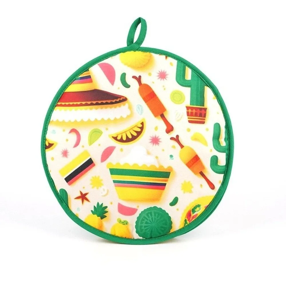 Heat Insulation Tortilla Warmer Pouch Round Shape Portable Insulated Bag Food Grade Heat Resistant Tortilla Keeper Microwave