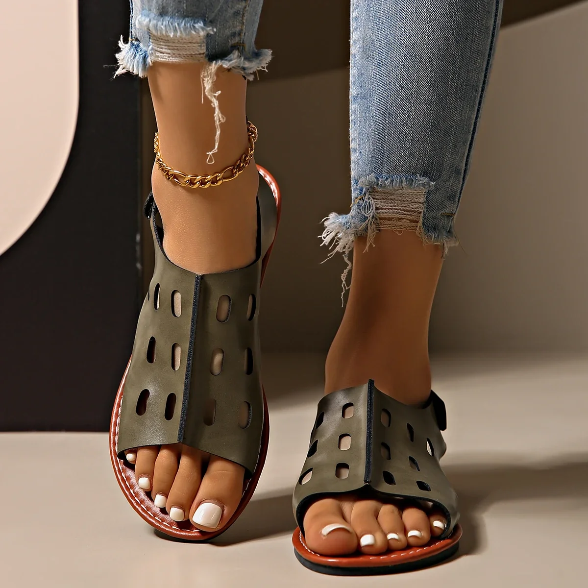 

Женские сандалии на платформе, летняя дизайнерская обувь для женщин, босоножки на танкетке на платформе и каблуке, лето 2021, тапочки Sandalias De Mujer