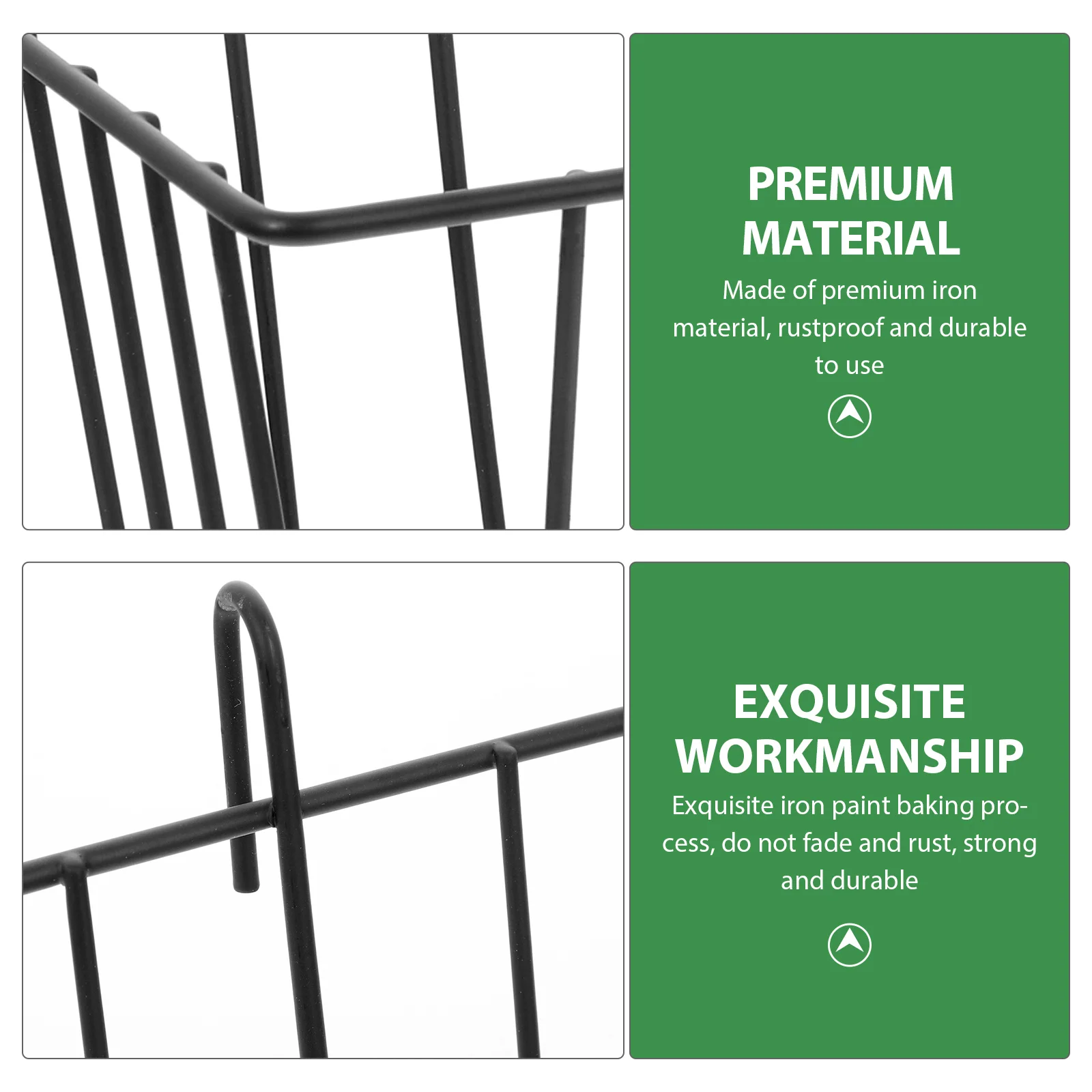 

3pcs Wall Hanging Basket Small Storage Rack For Bathroom Kitchen Sundry Organizer Iron Wire Baskets Multi-Use Household Holder