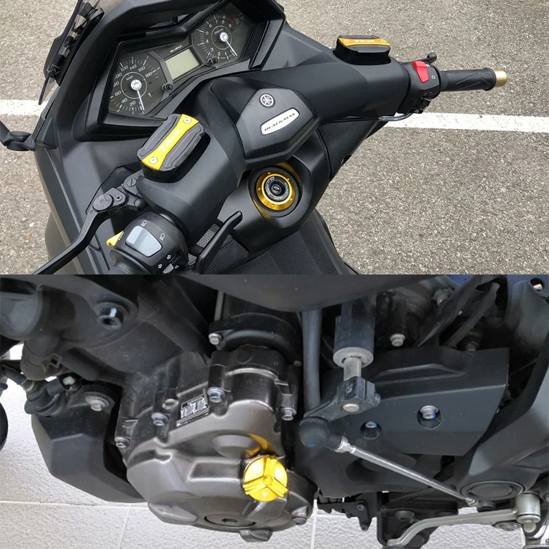 

Крышка бачка для тормозной жидкости CNC с отверстием для заливки масла для Yamaha TMAX560 TMAX530 500 SX DX TECH MAX TMAX560