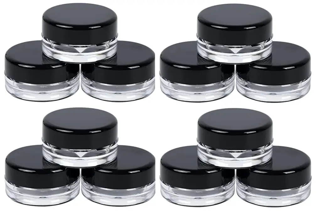 3PCS 3g Cosmetics Sample Round Bottom Cream Box Small Jar Sub-bottling Empty Container for Cosmetics lotion Nail Powder Spices