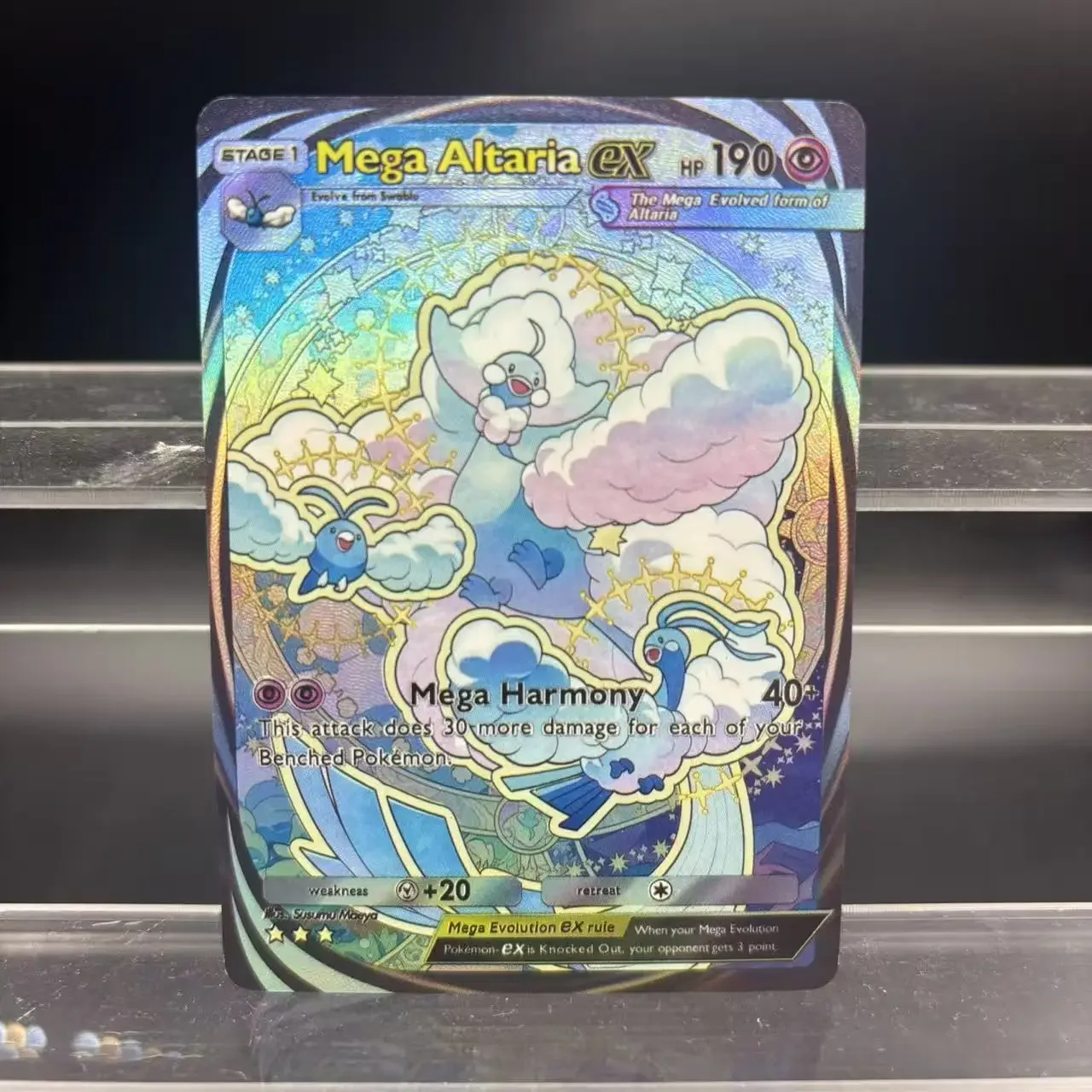 TCG DIY POCKET Collection Cards MEGA Gyarados Blaziken Altaria ex Self Made Single Card Classic Game Anime Card Gift Toy