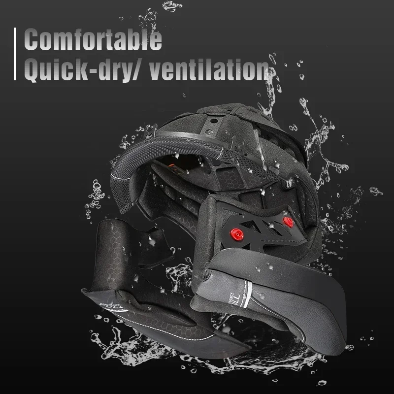 안전 경량 풀 페이스 헬멧, DOT 인증, 편안한 듀얼 바이저, 시릴 통기성 스포츠 스트리트 모토 헬멧