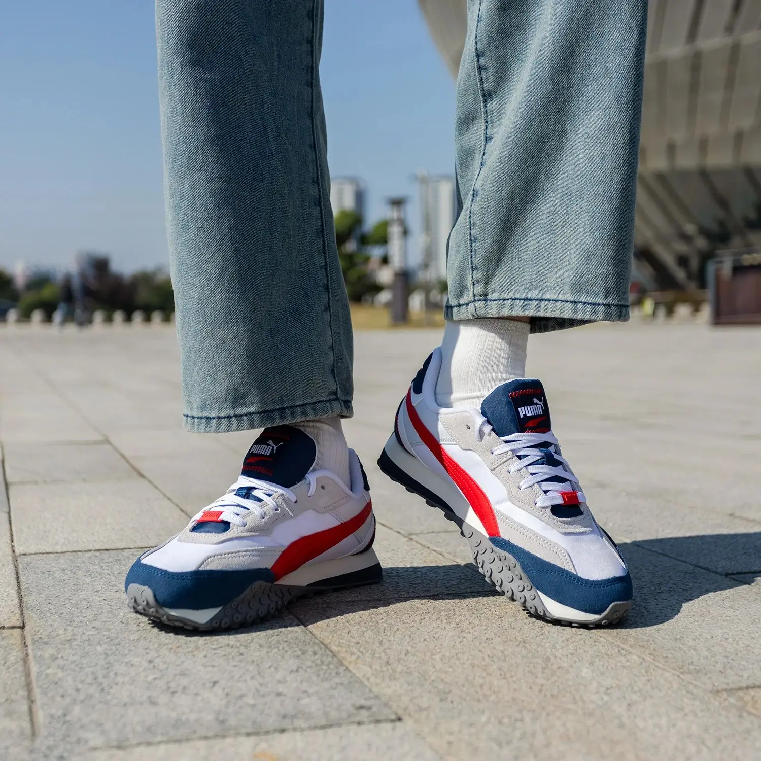 Puma Zapatos Casuales para Hombres y Mujeres, Zapatos Deportivos Retro para Exteriores, Zapatos para Parejas Patchwork 392725-06