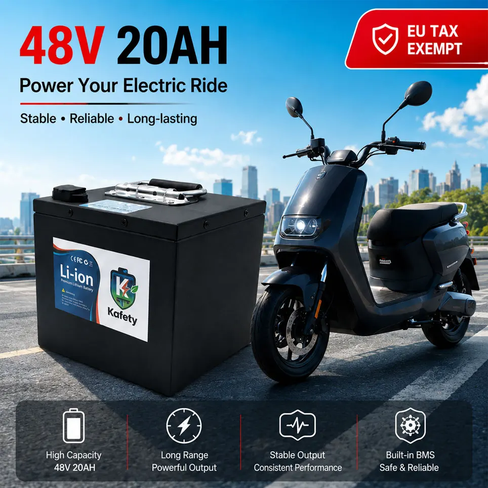 Image of EU-Länder Lager Schneller Versand 48V 20Ah Lithium-Batteriepack, Nagelneue Zellen mit integriertem BMS-Schutz für 500-3000W Elektromotoren von Fahrzeugen