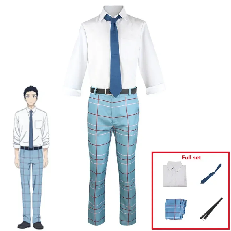 

Anime My Dress Up Darling Wakana Gojo Cosplay Costume Uniform Shirt Pants Halloween Carnival Clothes Suit