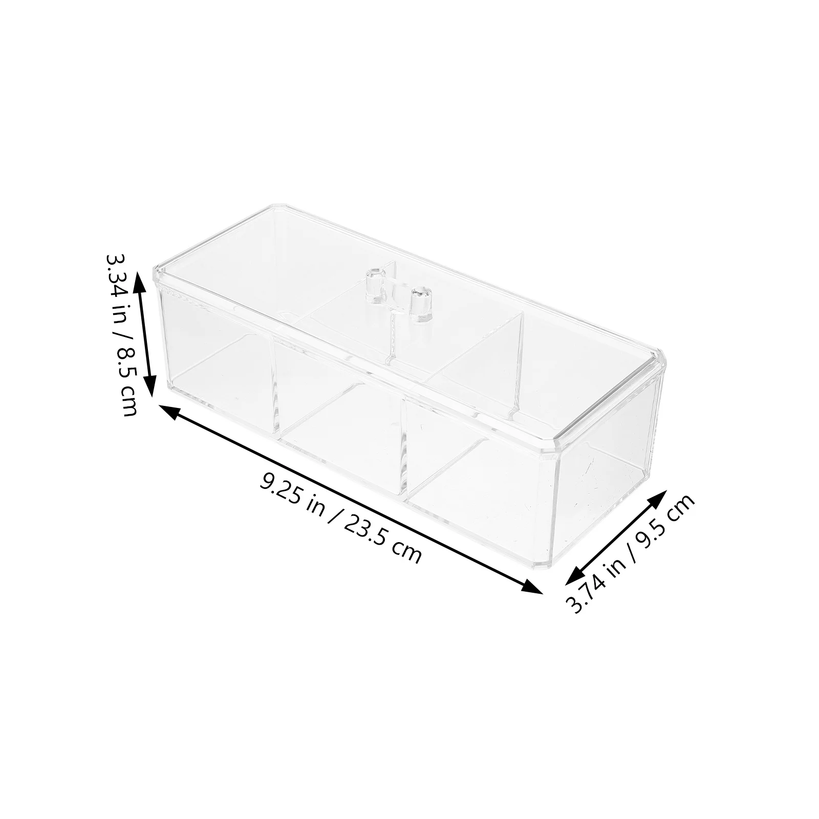 

Household Storage Box Lightweight Durable Multi-Function Jewelry Box Desktop Makeup Organizer Acrylic Storage Accessory