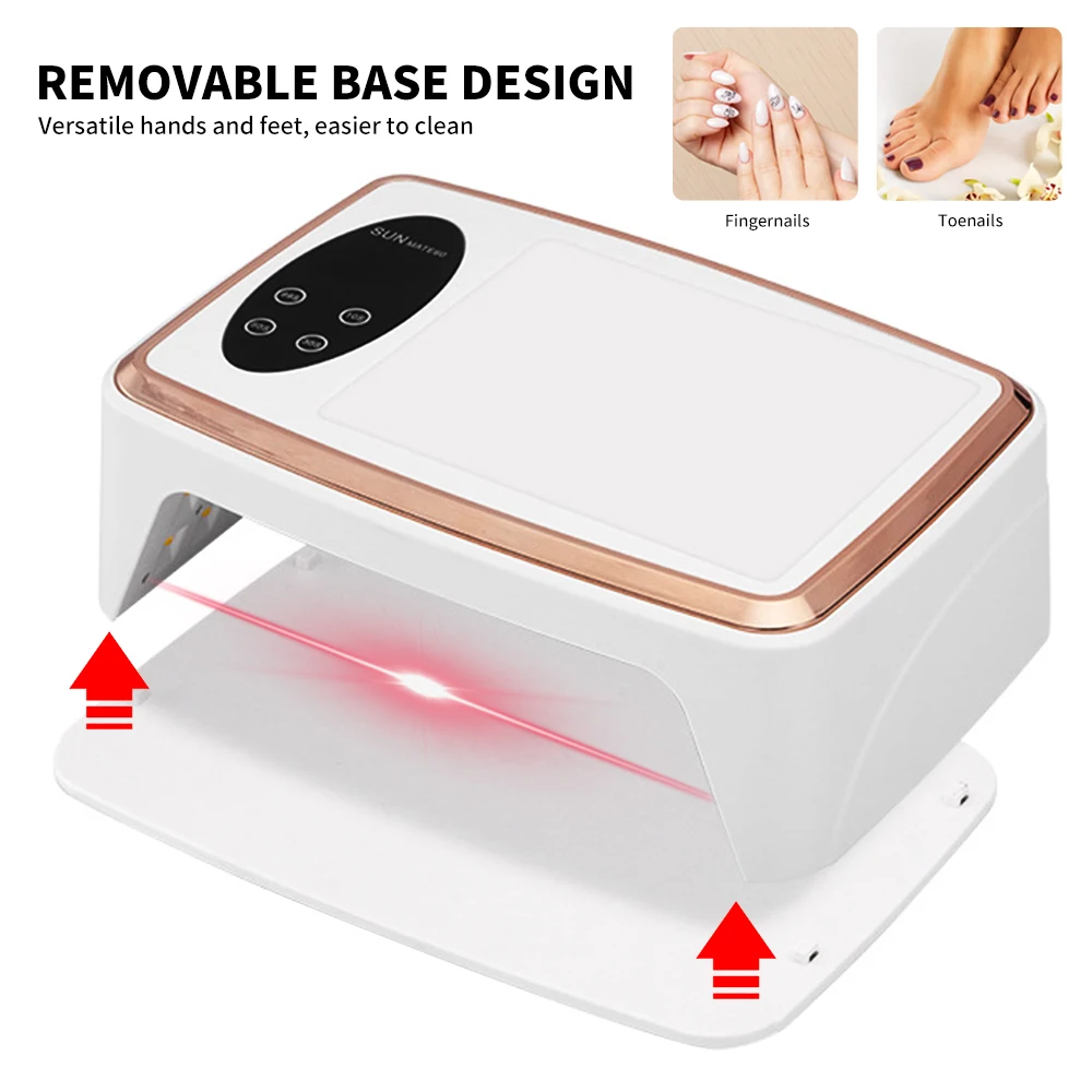 42/90 LEDS UV/LED Nail Dryer Lamp Have 4 Timer Modes LCD Display Quick Drying Nails Light for Manicure Salon/Home Gel Dryer Tool