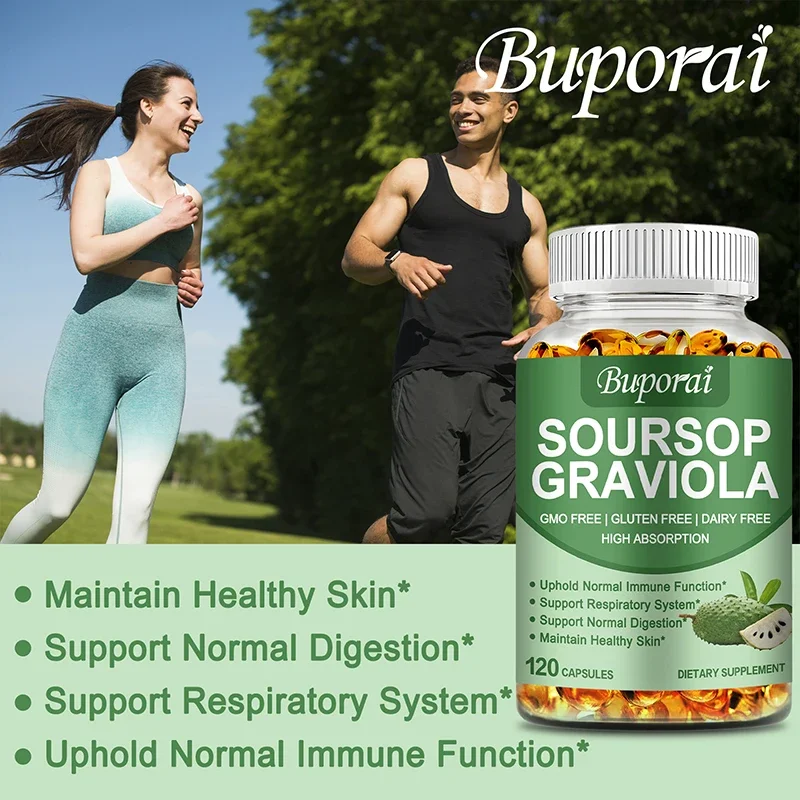 Soursop Graviola - تعزيز المناعة يعزز الهضم وصحة الخلوية، وتحسين المزاج وتخفيف التوتر #3