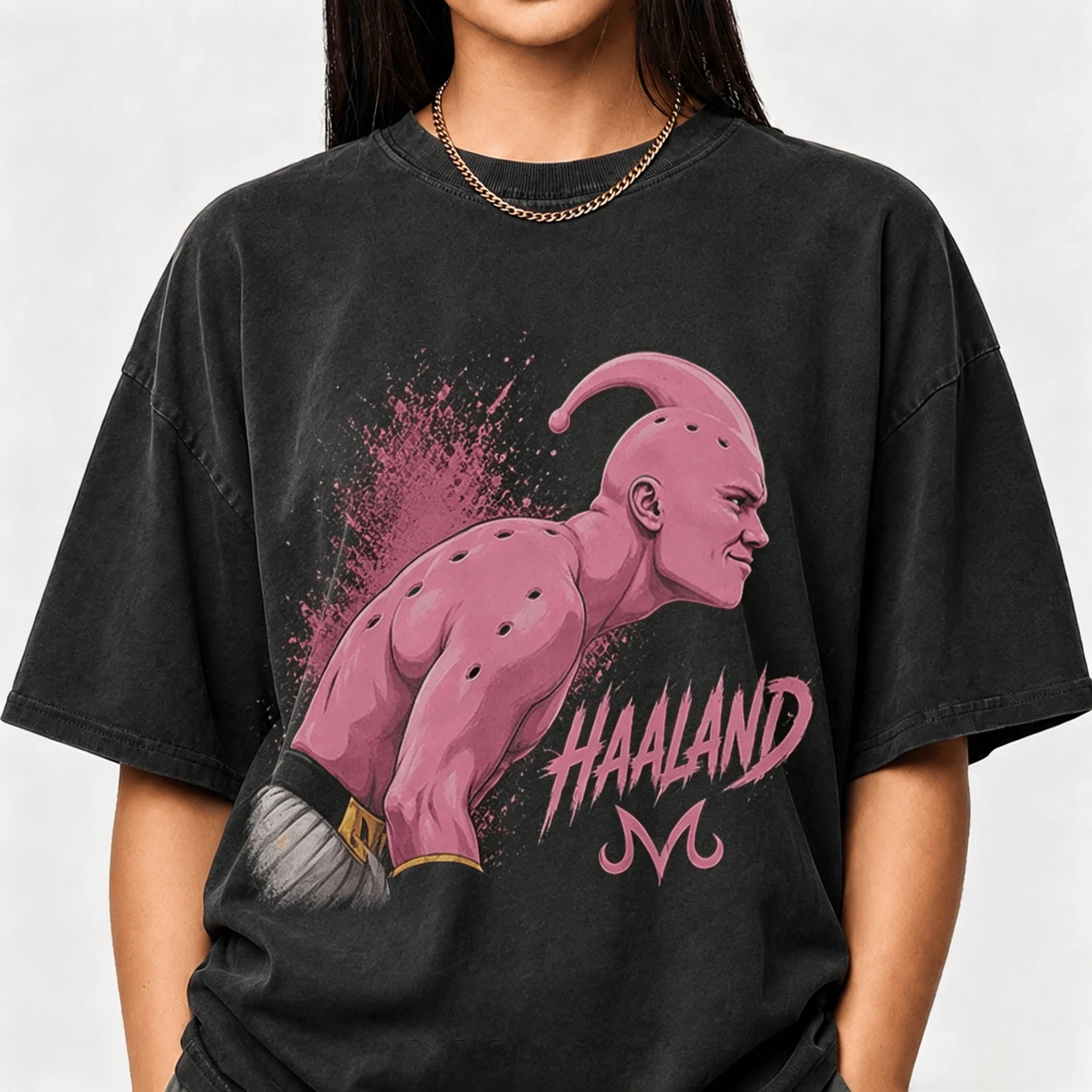 Erling Halaand Majin Buu Meme Funny Graphic 2026 Norway Soccer T-Shirt 100%Cotton Men's Women's Y2k Oversized Tshirt Casual Tee