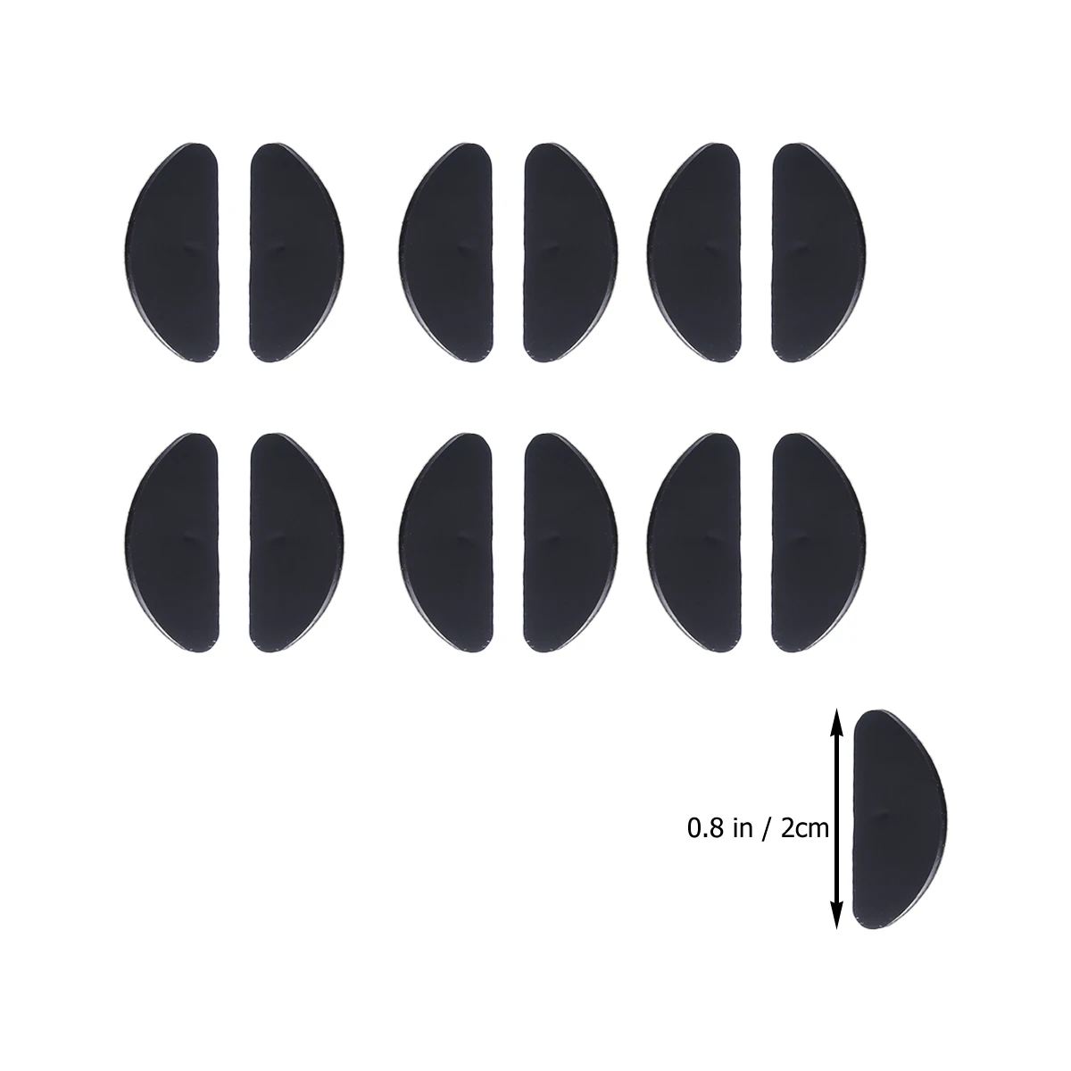

Anti-Slip Silicone Nose Pads For Glasses Eyeglasses Sunglasses Spectacles Eyewear Accessories Self-Adhesive Non-Reusable