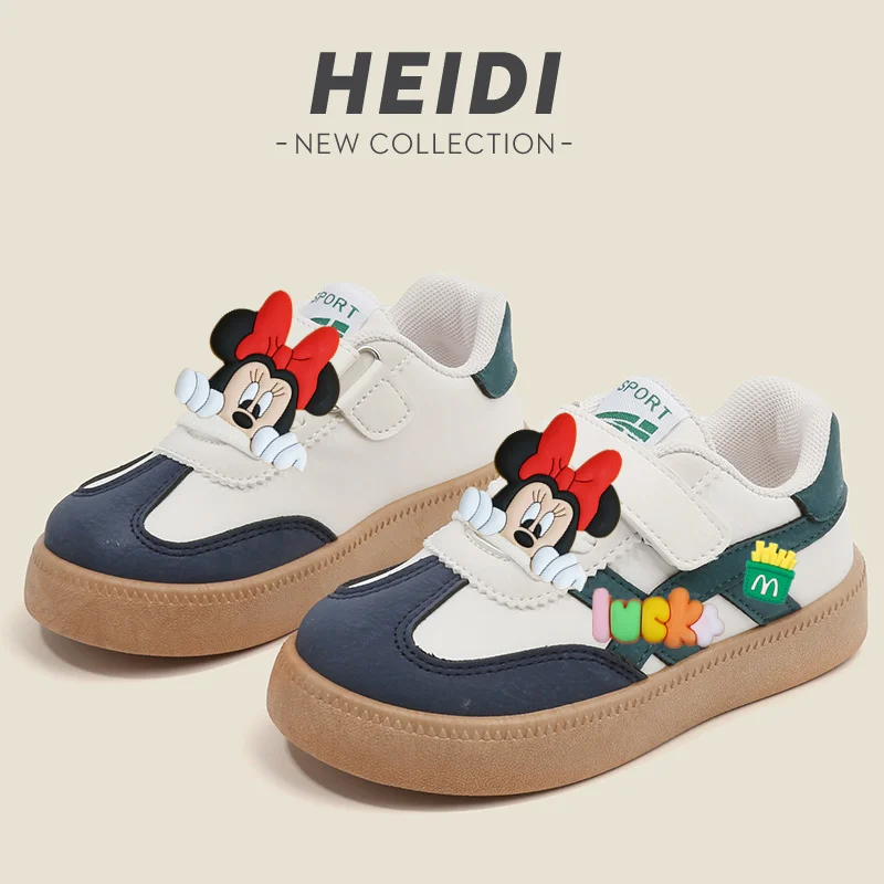 

Mickey Mouse Children Toddler Shoes Spring autumn Lightweight Wear-Resistant Boys Casual Shoes Non-slip Fashion Girls Sneakers