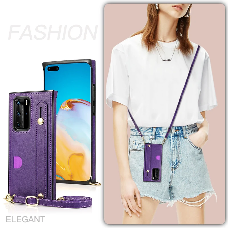 Capa de telefone de couro para huawei mate 40 pro mate30pro mate20 lite p40 pro plus p30 lite mochila tipo carteira pacote de cartão capa