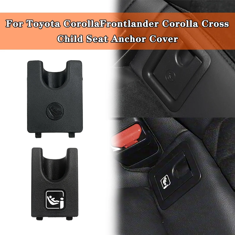 Capa para fixador de cadeira infantil traseira Toyota Corolla, Corolla Cross ISOFIX, trava de segurança, preta/bege, 58239-02050, 2019-2025
