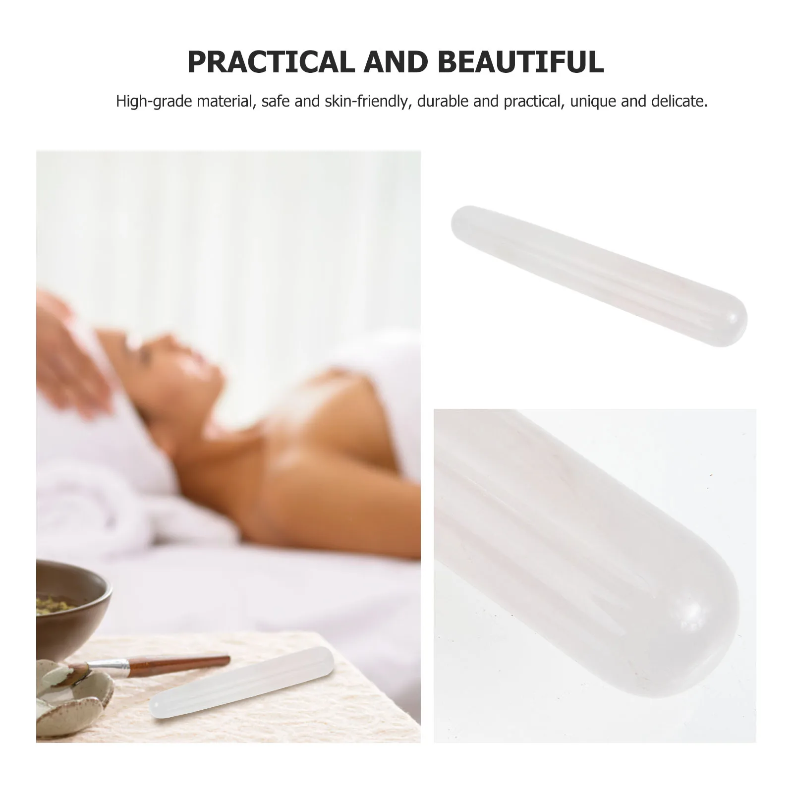 

Нефритовая палочка Гуаша, прочная, высококачественная, безопасная, приятная для кожи, портативная, небольшого размера для точечного массажа лица, массажная палочка для глаз