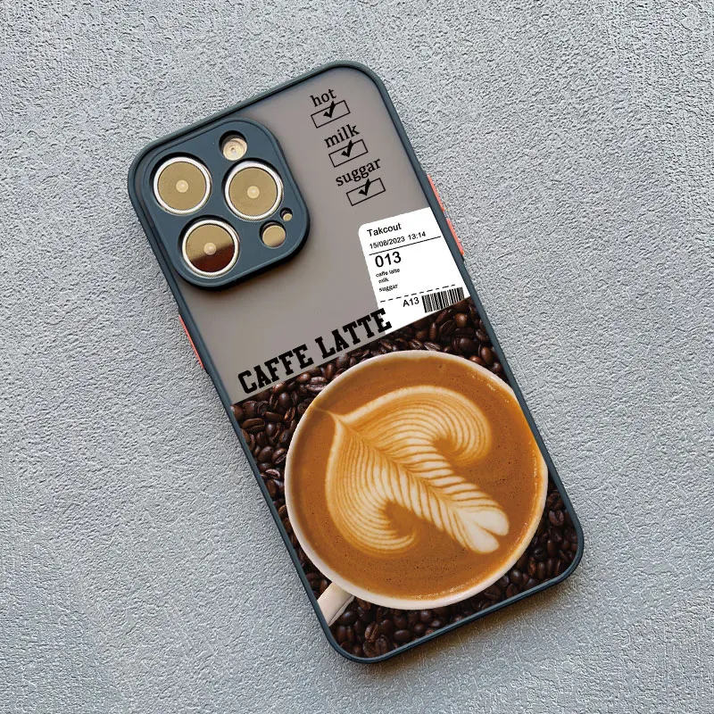 Eiskaffee Handyhülle für iPhone 17 15 Pro Max Hüllen iPhone 16 11 12 13 Pro Max Mini X XR XS 15 14 Plus Stoßfeste Schwarze Schutzhüllen – Detail 14