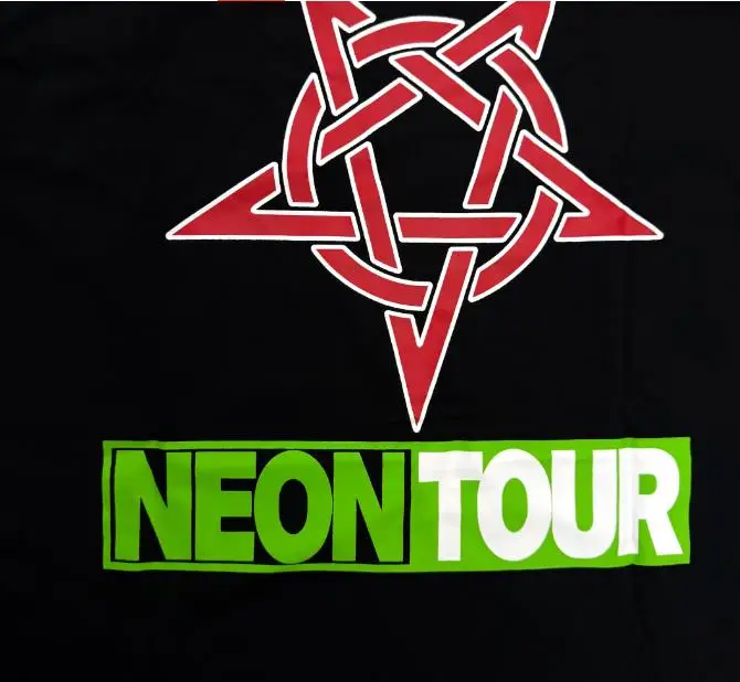 New Men Green Playboi Carti Neon Tour Mech T Shirts T-Shirt Hip Hop Skateboard Street Cotton T-Shirts Tee Top US size e121