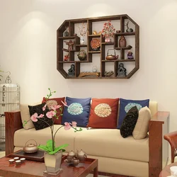 Bogu Rack - Solid Wood, New Chinese Style Wall Hanging, Tea Set Display Shelf, Simple Antique Shelf, Display Stand