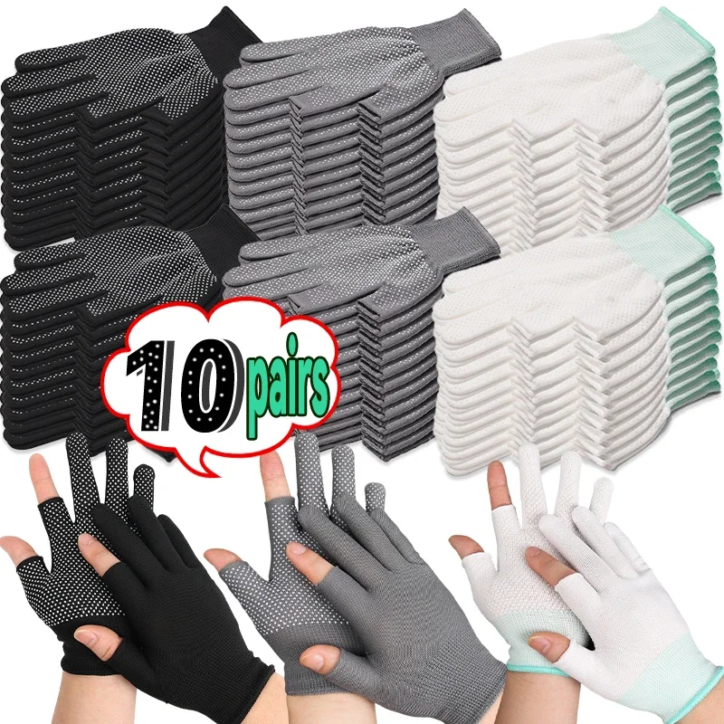 

1-20pairs Riding Anti-slip Work Gloves Motorcycle Cycling Sport Men Women Lightweight Thin Breathable Touchscreen Glove Oudoor