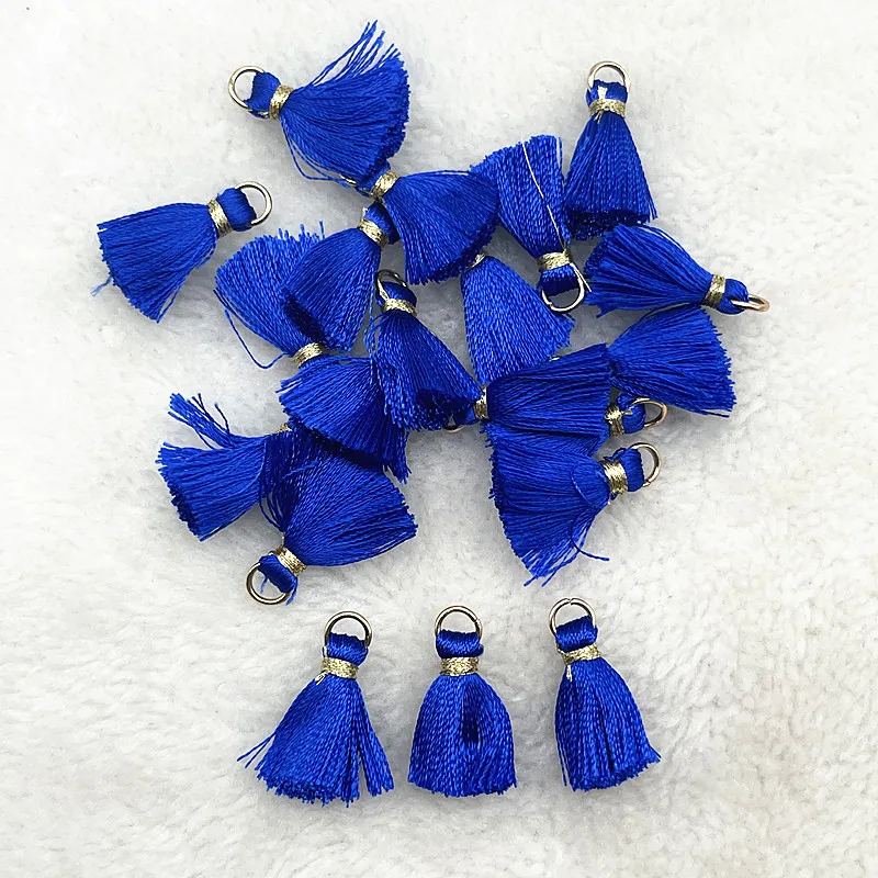 10pcs/lot 20mm Handmade Tassel Charms for Jewelry Making Mini Cotton Tassel Necklace Earrings DIY Accessories Findings