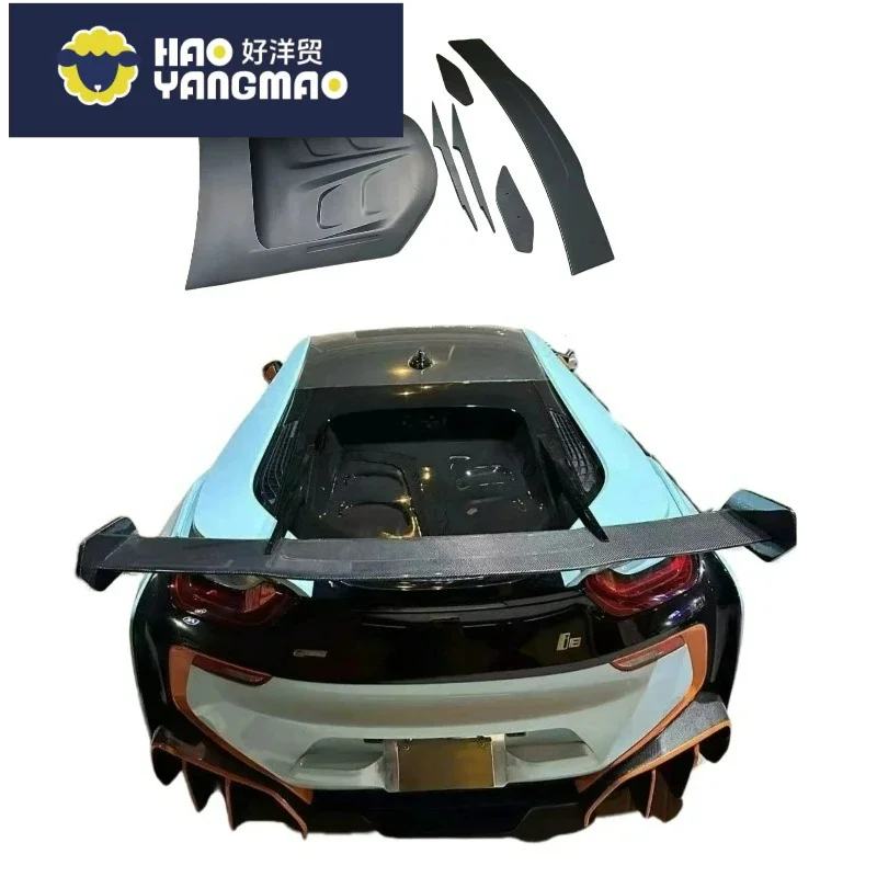 Suitable for High-Gloss FORBMW I8 UV-Protected Spoiler Dry Carbon Fiber