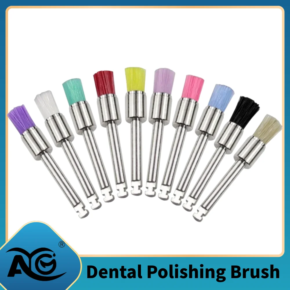 

AG 10 шт./упак. Одноразовые стоматологические полировочные щетки с нейлоновой щетиной, инструменты для стоматологов, полировочные чашки, щетки для отбеливания зубов, профилактические щетки