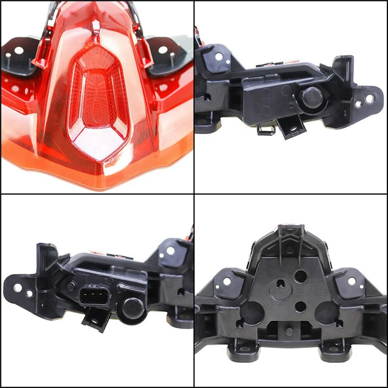 

Motorcycle Rear Tail Brake Lamp Rear Tailight Shell Protector Cover for Yamaha TMAX560 2020