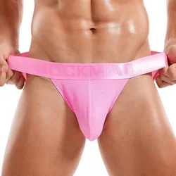 Jockmail-ropa interior Sexy Gay para Hombre, suspensorio de malla, Bikini, bragas, Calzoncillos transpirables