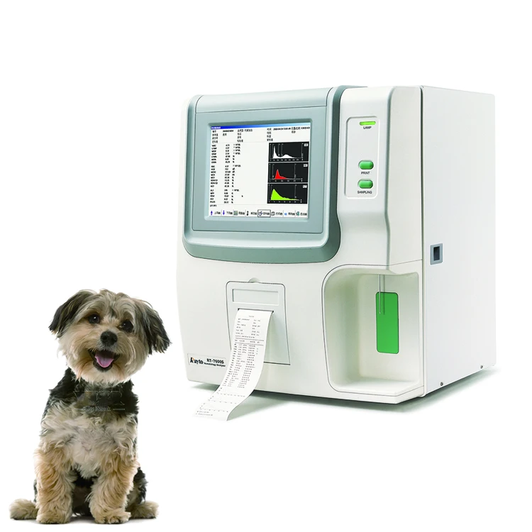 Rayto RT-7600VET Portable Auto Veterinary 3 Part Hematology Analyzer Automated Vet 3-Part Hematology Analyzer Machine