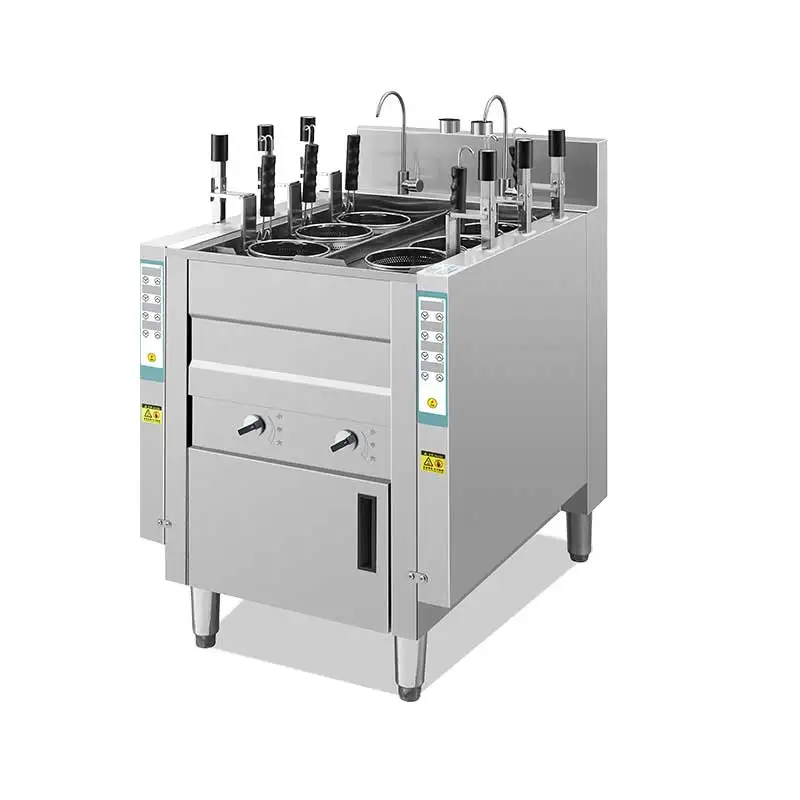 

Intelligent 6-Pot Automatic Lift Pasta Noodle Cooking Machine Outdoor Commercial Kitchen Equipment Energy Saving Ramen Noodle