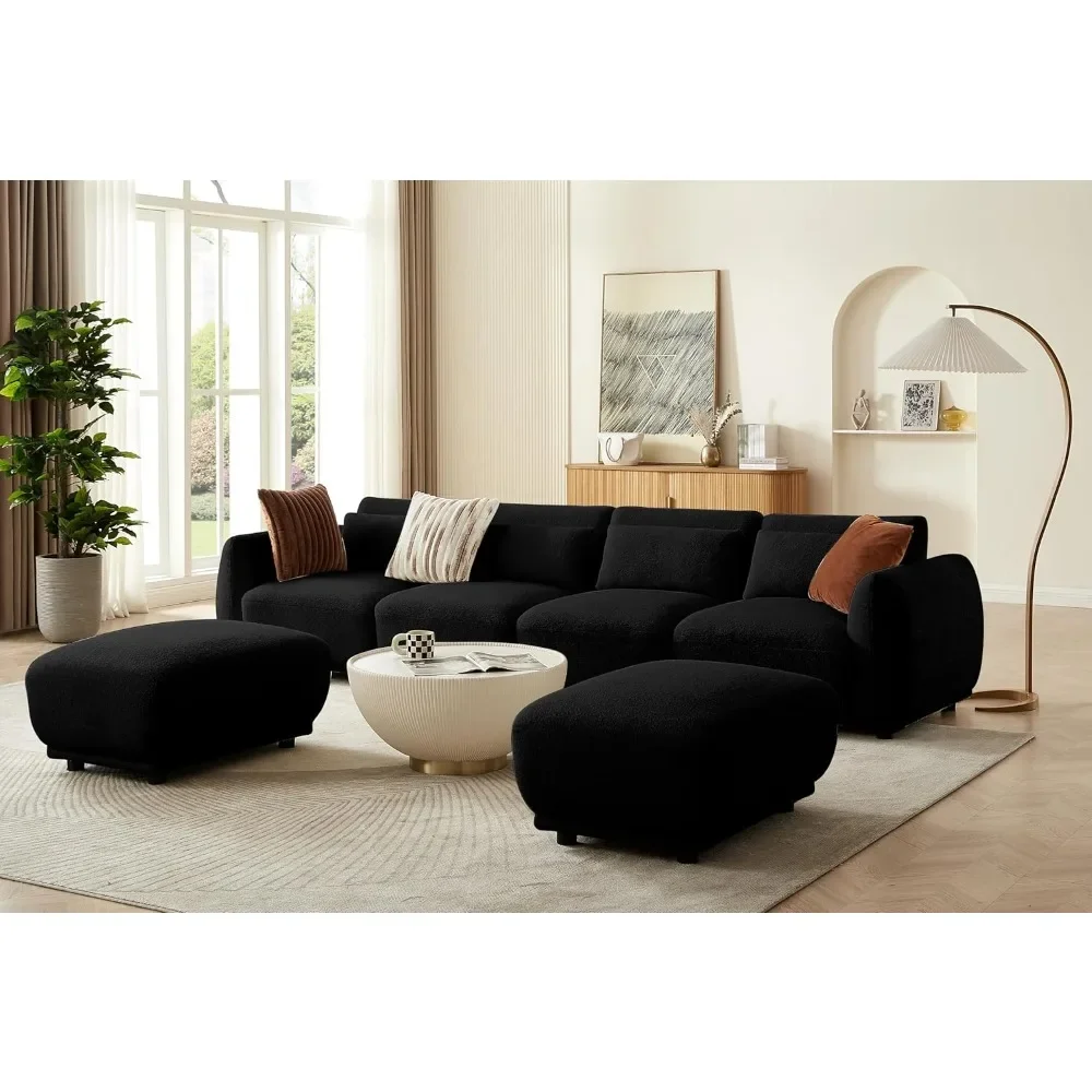 Sectional Sofa Couch,Convertible U Shaped Sectional,Modular Sectional Couches for Living Room,L Shaped Couch,Cloud Couchs