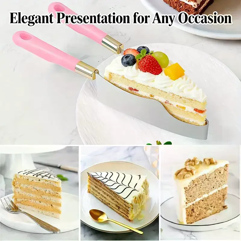 Steel Cake Slicer & Triangle Cutter Tool - For Home Baking, Bakeries, Pastry Chefs -Baking Tools Stainless